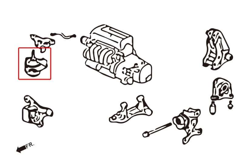 Hardrace HARDEN ENGINE MOUNT HONDA CIVIC, INTEGRA, RSX (0009293)