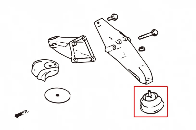 Hardrace HARDEN ENGINE MOUNT BMW 3 SERIES, Z3, Z4 (0009335)