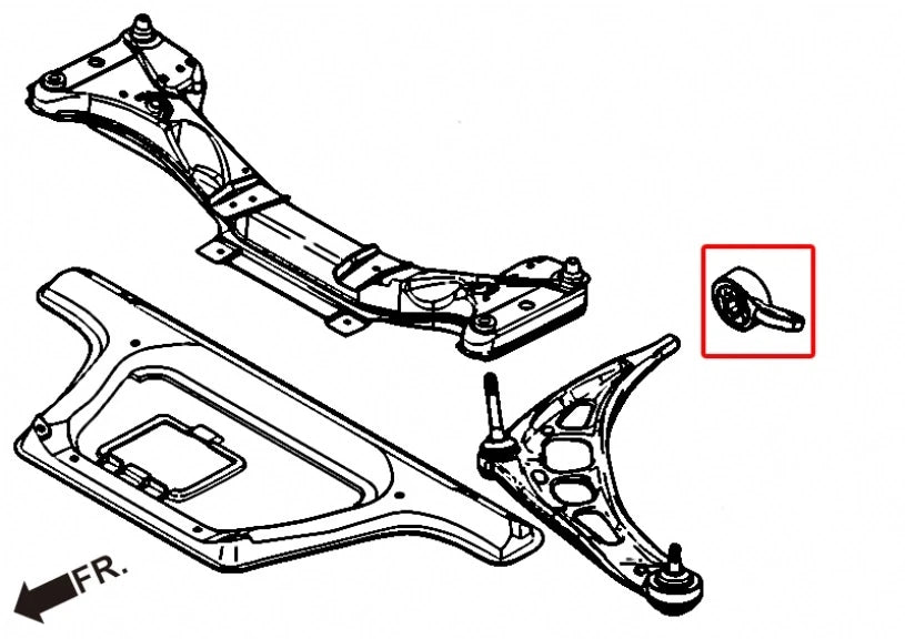 Hardrace FRONT LOWER ARM BUSH - BMW - FITS MULTIPLE MODELS (0009336)