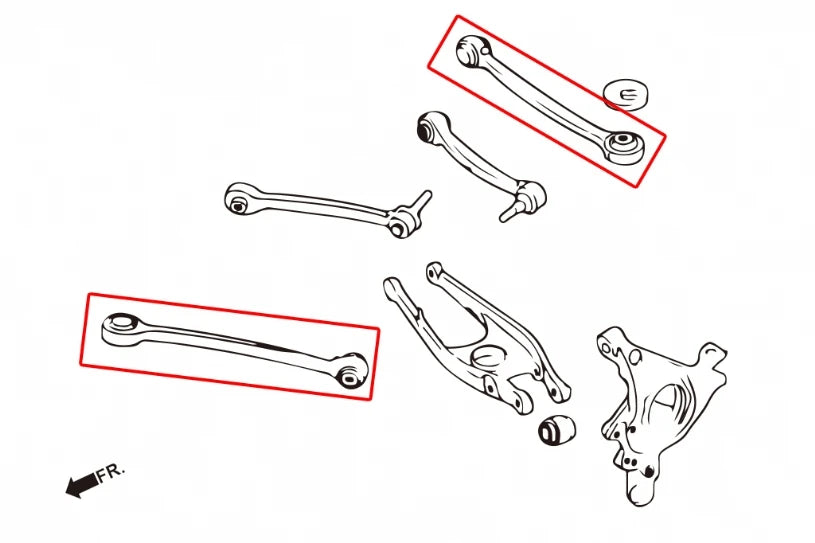 Hardrace REAR LOWER ARM - FRONT ADJUSTABLE - BMW - FITS MULTIPLE MODELS (0009350)