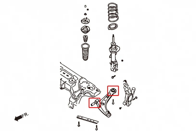 Hardrace FRONT LOWER ARM BUSHING FORD FIESTA, MAZDA 2 (N/A TO ST MODELS) (0009370)