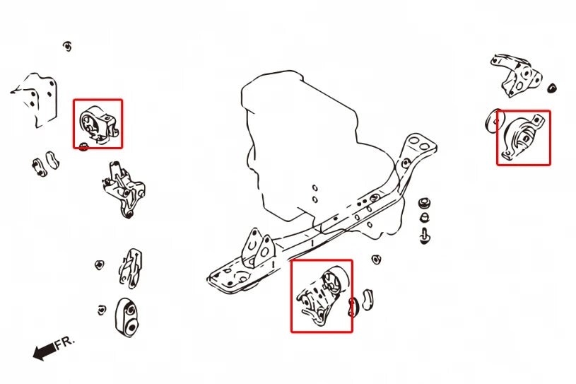 Hardrace REINFORCED ENGINE MOUNT NISSAN MARCH (0012054)