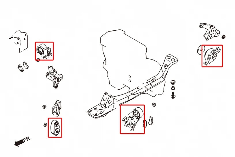 Hardrace REINFORCED ENGINE MOUNT NISSAN MARCH (0012060)