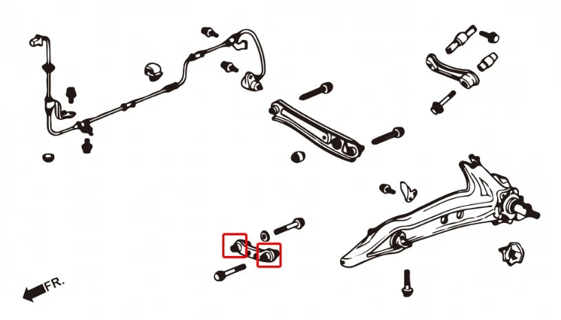 Hardrace TOE CONTROL ARM BUSH - HONDA - FITS MULTIPLE MODELS (0012090)
