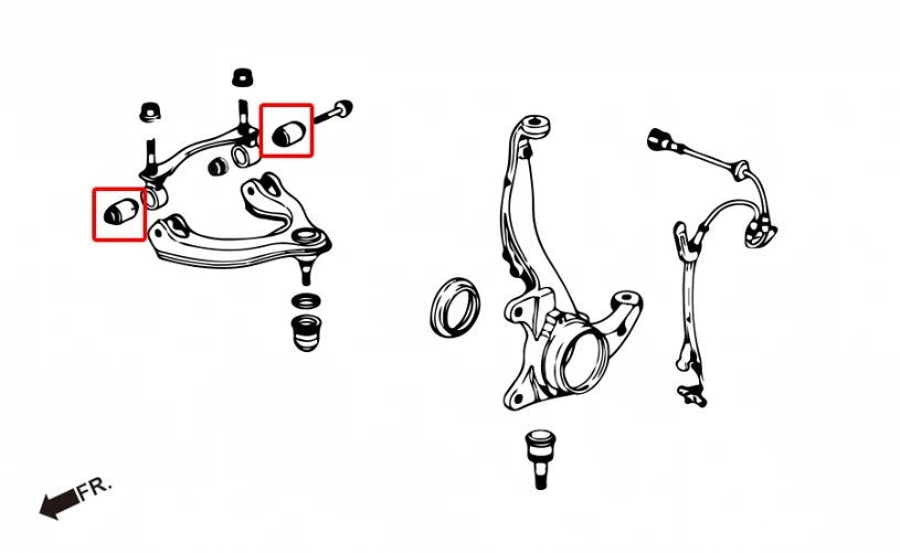 Hardrace FRONT UPPER ARM BUSH HONDA CIVIC, CRX, INTEGRA (0012174)