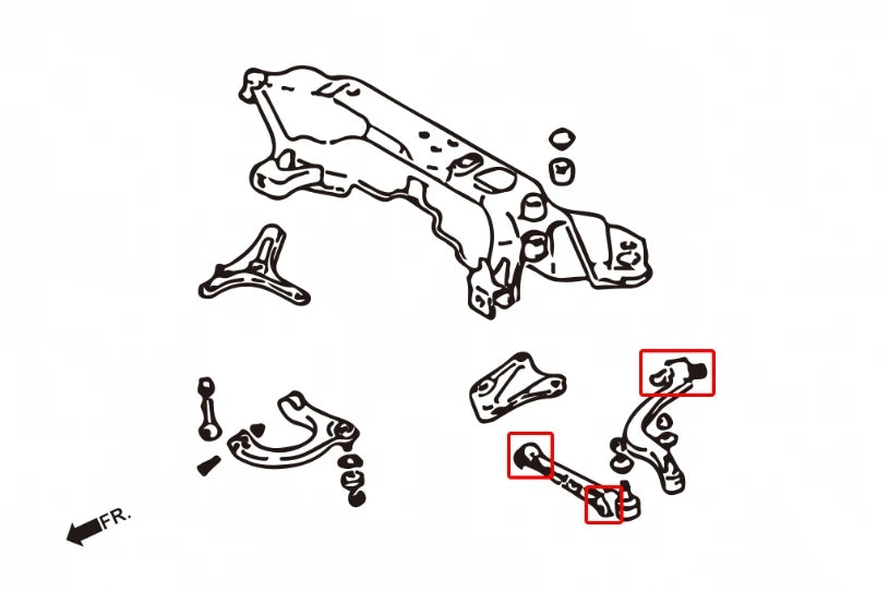 Hardrace FRONT LOWER ARM BUSHING MITSUBISHI ECLIPSE, GALANT (0012261)