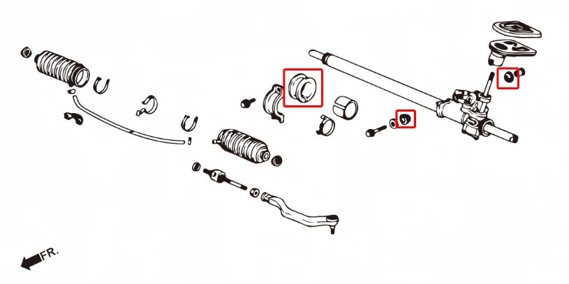 Hardrace REINFORCED STEERING BUSH - HONDA CIVIC 5TH (0012324)