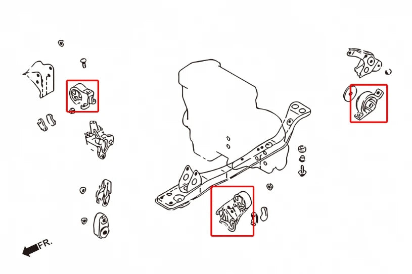 Hardrace HARDEN ENGINE MOUNT NISSAN MARCH (0012357)