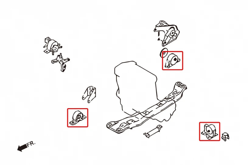 Hardrace REINFORCED ENGINE MOUNT NISSAN SENTRA (0012501)