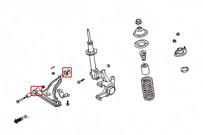 Hardrace FRONT LOWER ARM BUSHING NISSAN MARCH (0012756)