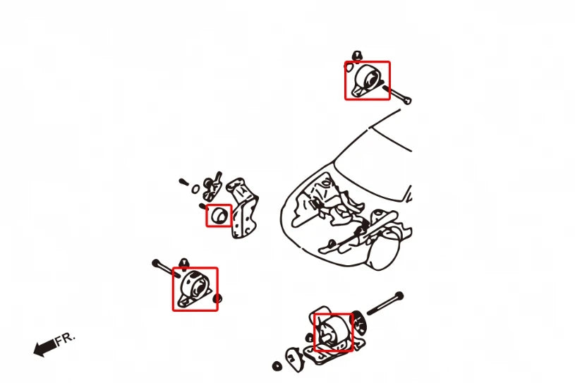 Hardrace REINFORCED MOUNT BUSH MITSUBISHI LANCER EVOLUTION (0012795)