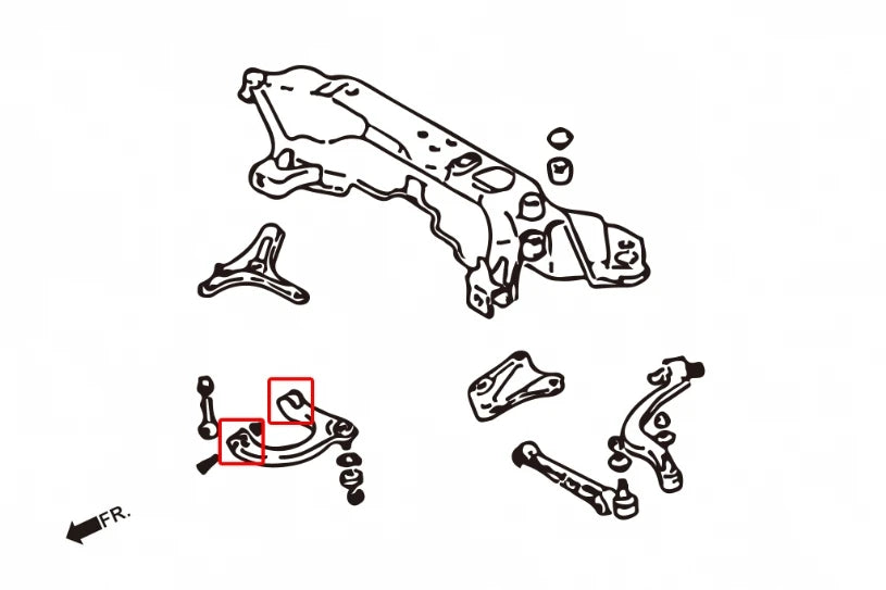 Hardrace FRONT UPPER ARM BUSH MITSUBISHI ECLIPSE, GALANT (0012921)