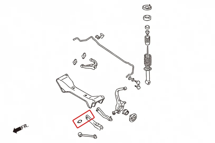 Hardrace REAR LOWER ARM BUSHING MITSUBISHI ECLIPSE, GALANT (0012927)