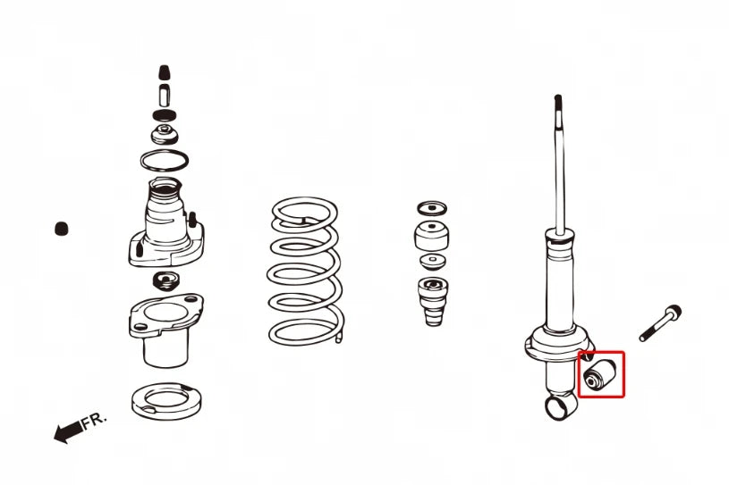 Hardrace REAR SHOCK ABSORBER BUSHING HONDA CIVIC (0013026)