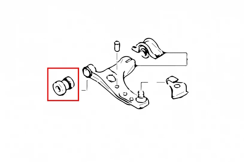 Hardrace FRONT LOWER ARM BUSHING FORD FOCUS (0013044)
