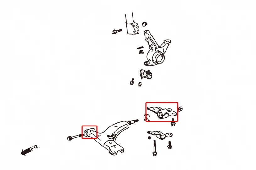 Hardrace FRONT LOWER ARM BUSHING TOYOTA COROLLA/ALTIS/AURIS (0013107)