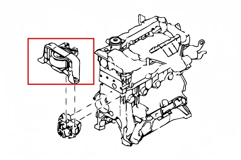 Hardrace HARDEN ENGINE MOUNT FORD FOCUS, MAZDA 3, 5 (0013164)
