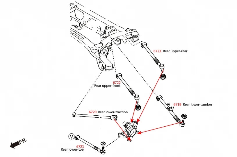 Hardrace REAR TRAILING ARM MAZDA MX-5 MIATA, RX-8 (0013302)