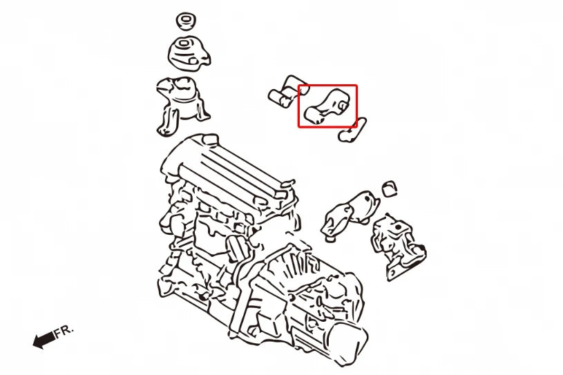Hardrace HARDEN ENGING MOUNT MAZDA 6 (0013476)