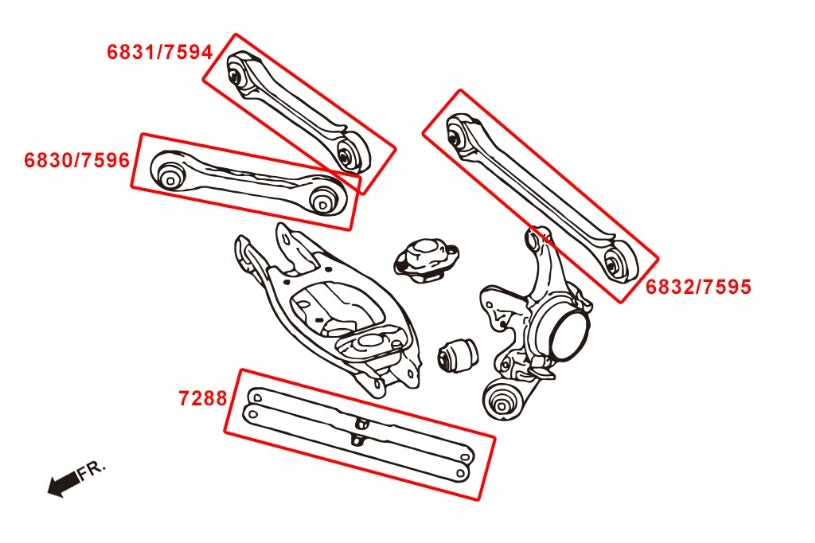 Hardrace REAR TOE CONTROL ARM BMW 1 SERIES, 3 SERIES, X1 (0013506)