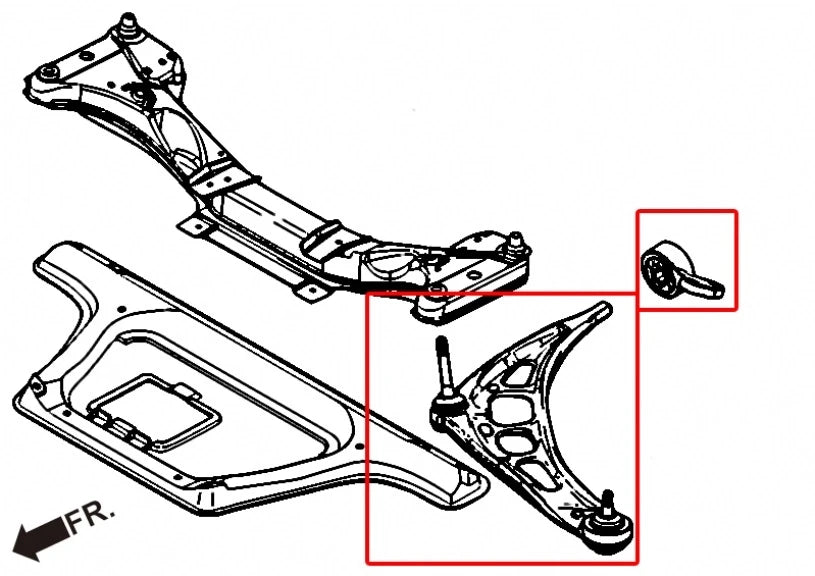 Hardrace FRONT LOWER CONTROL ARM - BMW - FITS MULTIPLE MODELS (0013566)
