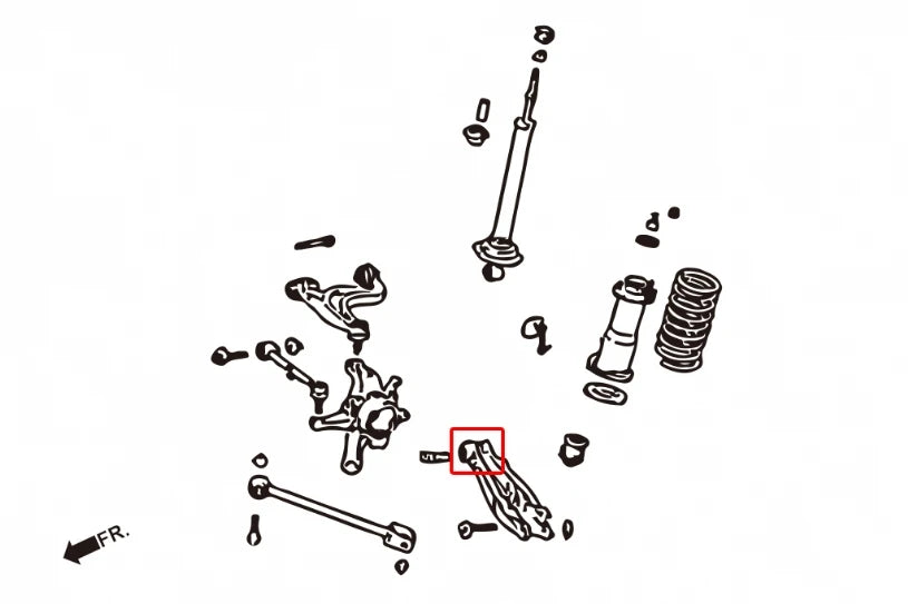 Hardrace REAR LOWER ARM BUSHING LEXUS IS, TOYOTA ALTEZZA, MARK II (0013578)