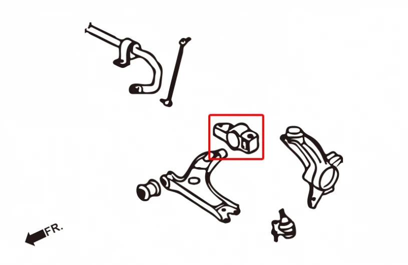 Hardrace FRONT LOWER CONTROL ARM BUSHING AUDI, SEAT, SKODA, VOLKSWAGEN (0013677)