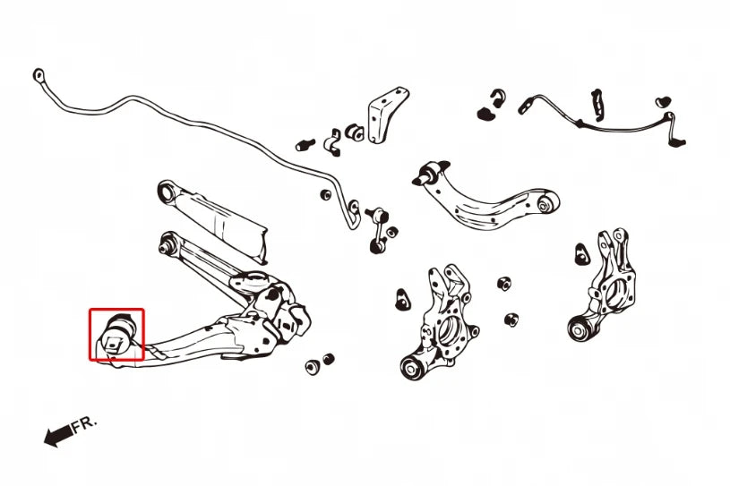 Hardrace REAR TRAILING ARM BUSHING HONDA CIVIC, STREAM (0013710)