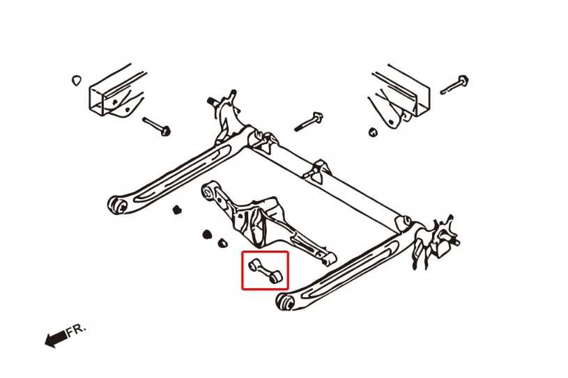 Hardrace REAR TRANSVERSE LINK INFINITI G SERIES, NISSAN CEFIRO, PRIMERA, SENTRA (0013731)