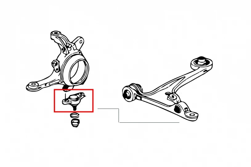 Hardrace FRONT LOWER BALL JOINT HONDA S2000 (0013827)