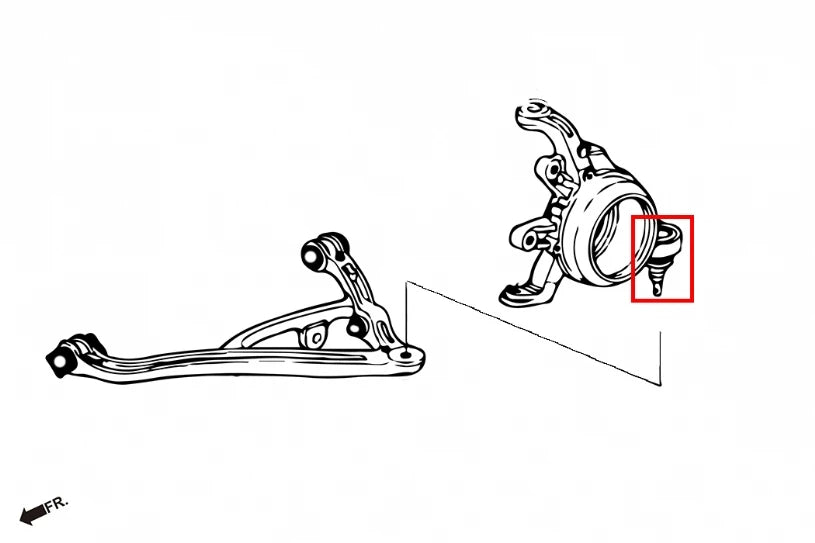 Hardrace REAR LOWER BALL JOINT HONDA S2000 (0013830)