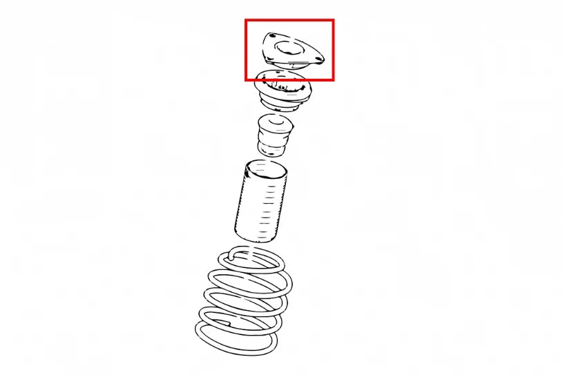 Hardrace FRONT REINFORCED STRUT MOUNT FORD FOCUS, MAZDA 3 (0013857)