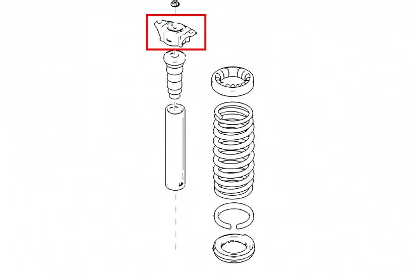 Hardrace REAR REINFORCED STRUT MOUNT FORD FOCUS, MAZDA 3 (0013858)