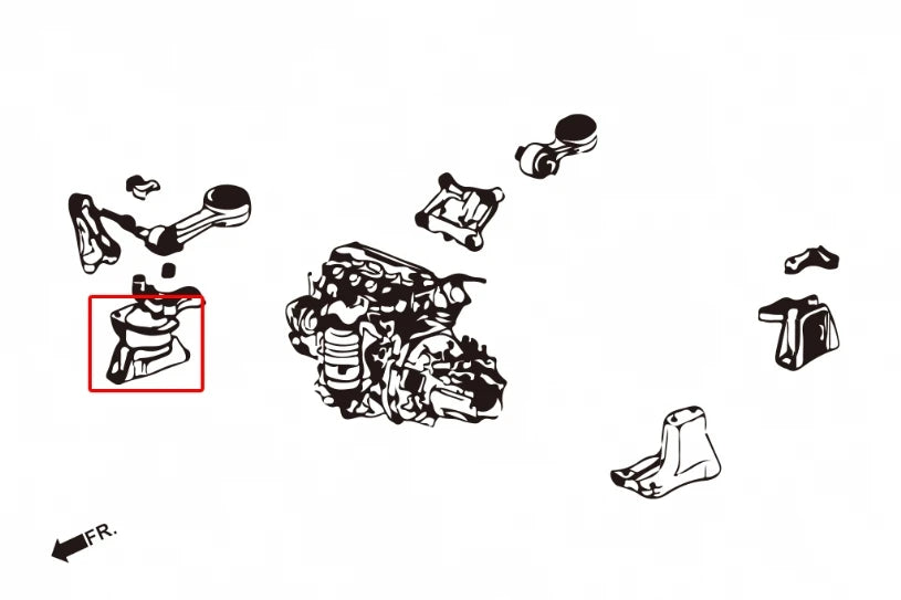 Hardrace RIGHT ENGINE MOUNT HONDA CIVIC (0013962)
