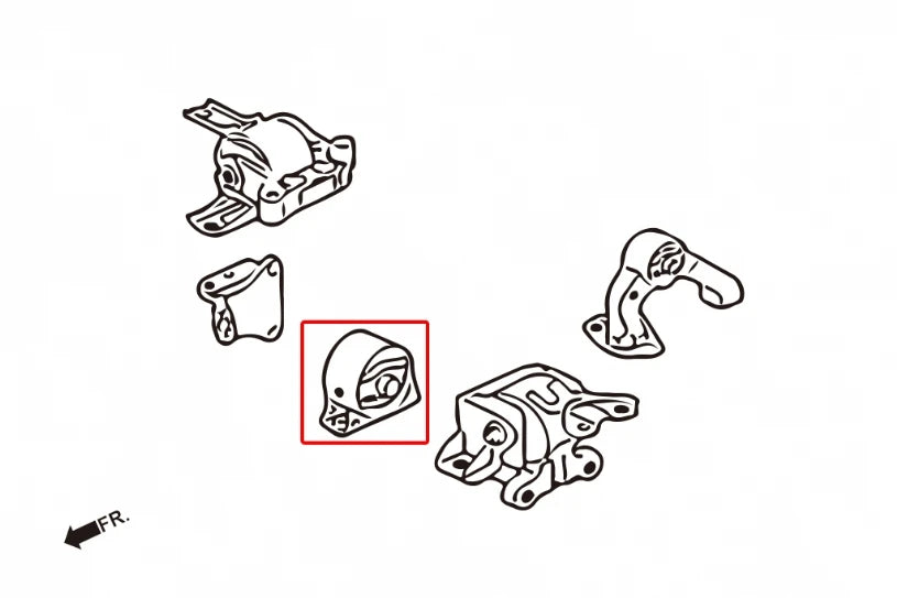 Hardrace HARDEN ENGINE MOUNT MITSUBISHI LANCER EVOLUTION, LANCER MIRAGE, OUTLANDER (0013974)