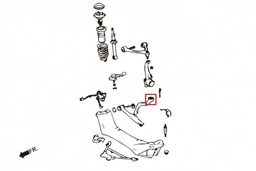 Hardrace FRONT TENSION ROD BUSHING LEXUS GS, SC, TOYOTA ARISTO (0013992)