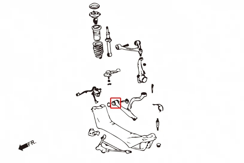 Hardrace FRONT LOWER ARM BUSHING LEXUS GS, SC, TOYOTA ARISTO (0013995)
