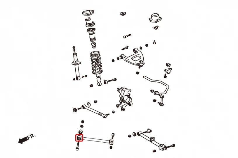 Hardrace REAR ARM BUSH (0014070)