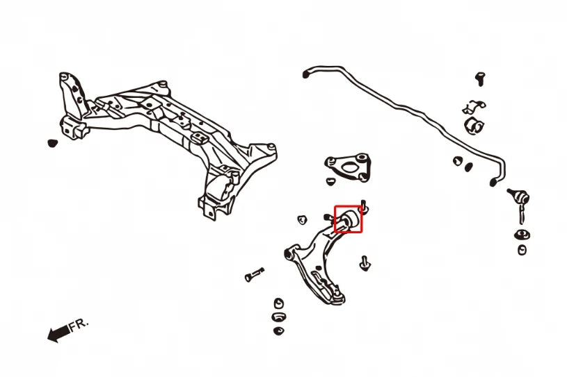 Hardrace FRONT LOWER ARM BUSHING NISSAN SENTRA (0014082)