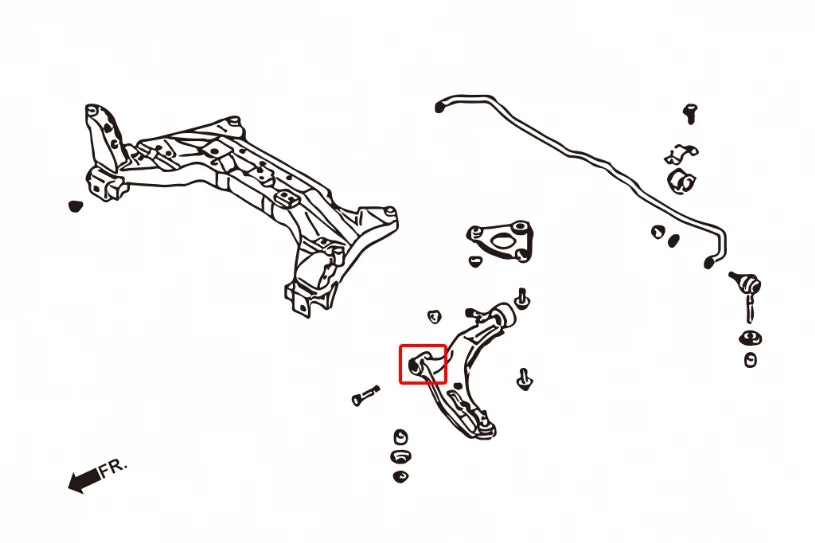 Hardrace FRONT LOWER ARM BUSHING NISSAN SENTRA (0014085)