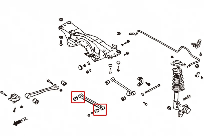 Hardrace REAR FRONT LATERAL ARM BUSHING SUBARU FORESTER, IMPREZA, LEGACY/OUTBACK (0014103)