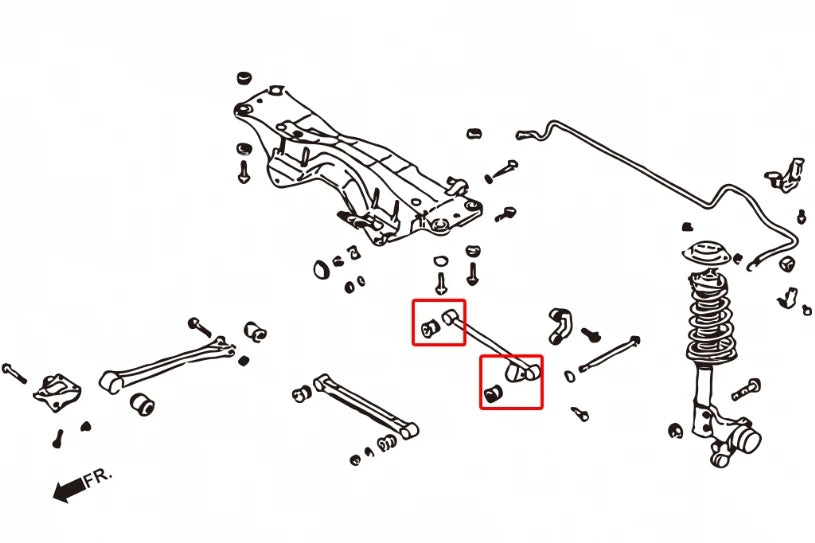 Hardrace REAR REAR LATERAL ARM BUSHING SUBARU FORESTER, IMPREZA, LEGACY/OUTBACK (0014106)