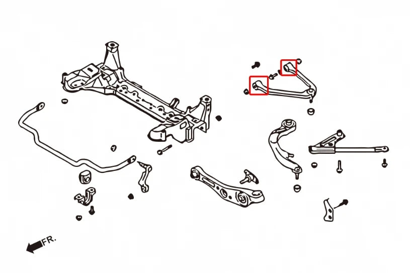 Hardrace FRONT UPPER ARM BUSHING INFINITI G SERIES, NISSAN SKYLINE, Z-SERIES (0014115)