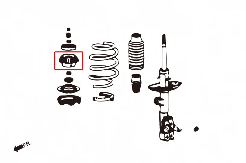 Hardrace FRONT REINFORCED TOP MOUNT - HONDA - FITS MULTIPLE MODELS (0014145)