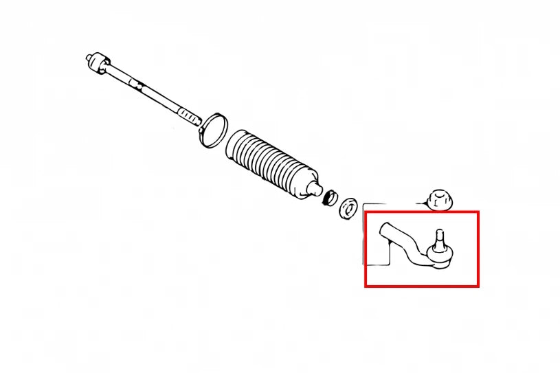 Hardrace RC TIE ROD END FORD ESCAPE, FOCUS, KUGA, VOLVO V40 (0014178)