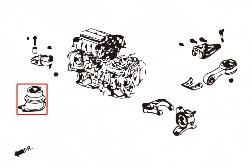 Hardrace HARDEN ENGINE MOUNT HONDA FIT (0014199)