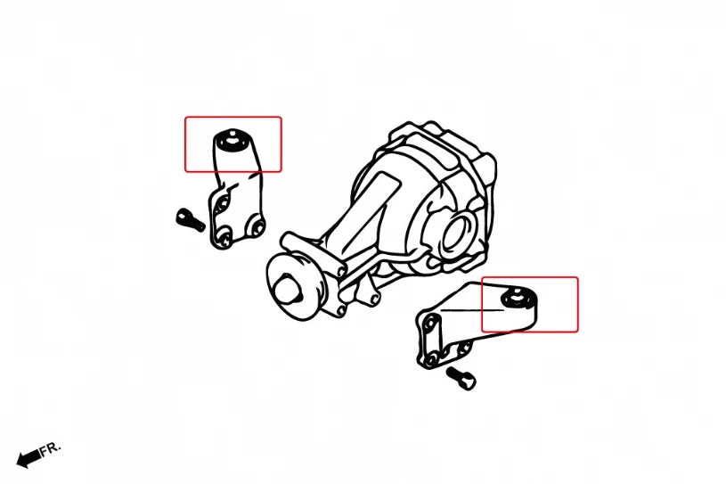Hardrace REAR DIFF SUPPORT MEMBER BUSHING MITSUBISHI LANCER EVOLUTION (0014217)
