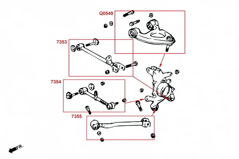 Hardrace REAR TRACTION ROD LEXUS LS, TOYOTA CELSIOR (0014349)