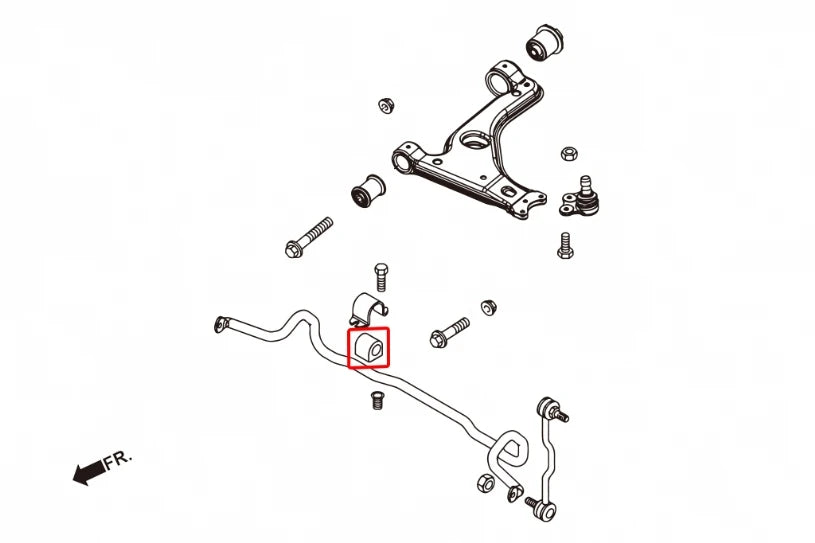 Hardrace FRONT ANTI ROLL BAR BUSH - OPEL ASTRA H (0014352)