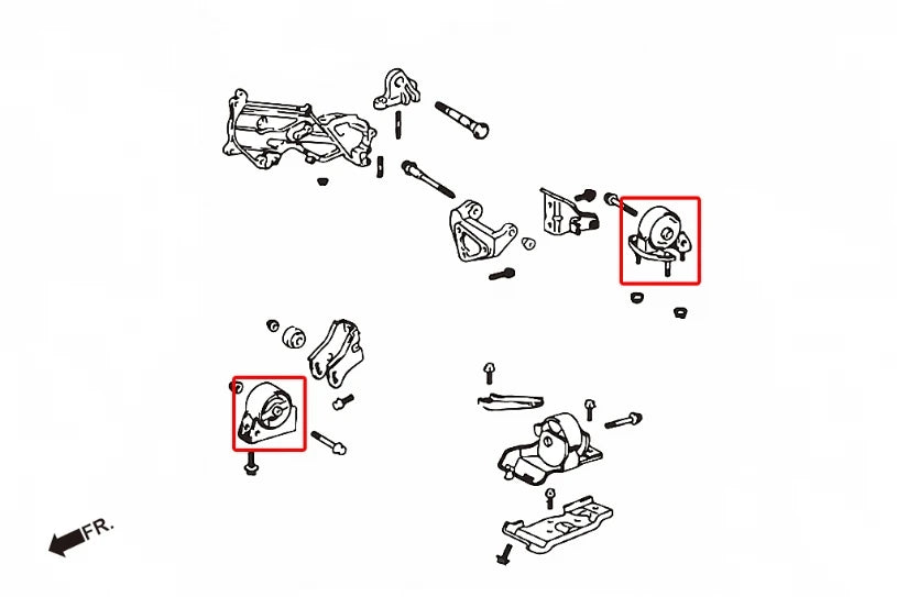 Hardrace HARDEN ENIGNE MOUNT TOYOTA COROLLA/ALTIS/AURIS (0014496)